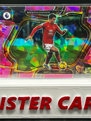 Κάρτα Panini Select Pink Cracked Ice Field Level PRIZM Brennan Johnson RC 2022-23 μεταχειρισμένη