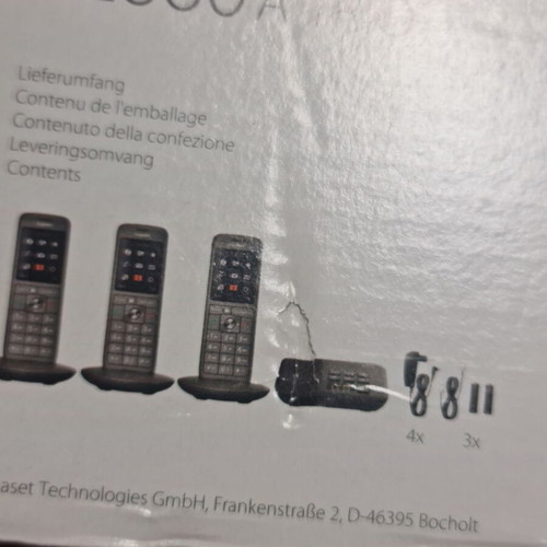 Ασύρματο τηλέφωνο Gigaset CL660A TRIO με βάση BOX 200A και 3 ακουστικά, καινούργιο