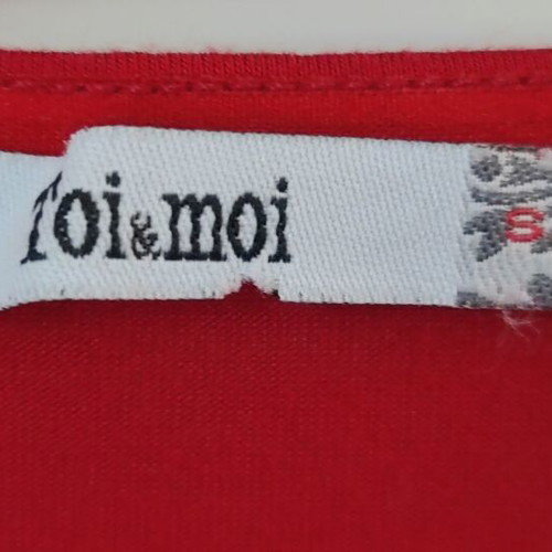 Κρουαζέ μπλούζα Toi&Moi κόκκινη σαν καινούργια S/M