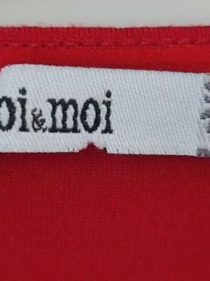 Κρουαζέ μπλούζα Toi&Moi κόκκινη σαν καινούργια S/M