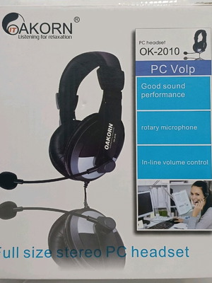 PC Volp Headset καινούργιο, ενσύρματο