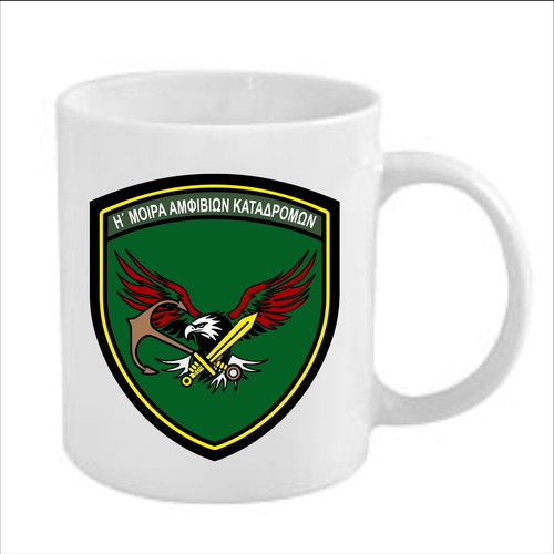 Porcelain mug with custom logo new