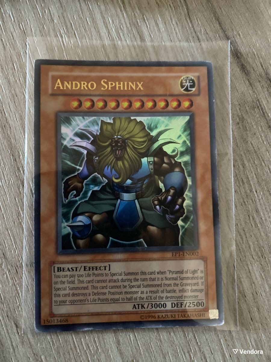 Yu Gi Oh Andro Sphinx #EPI-EN002 Holo used -  13,00 - Vendora.cy