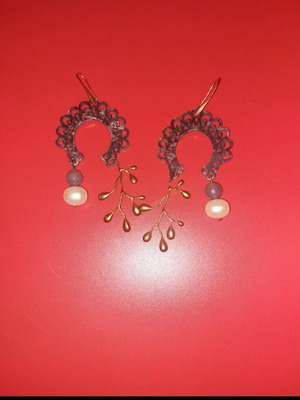 Handmade earrings new, multicolored