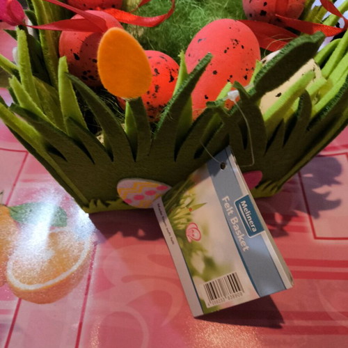 Easter decorative basket new with eggs