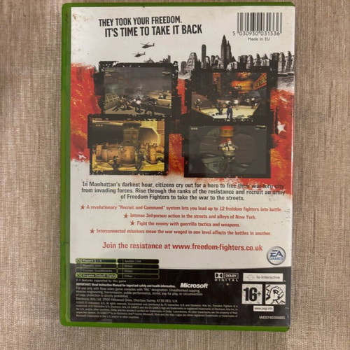 Freedom Fighters Xbox Original used English
