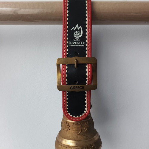 Collectible UEFA Euro 2008 cowbell like new, Greece