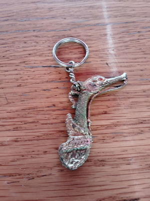 Vintage dragon keychain from the 90s new