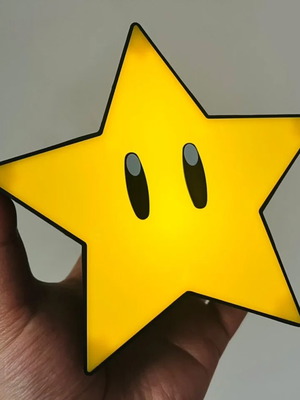 SuperMario Star night light new rechargeable with type-C and sound
