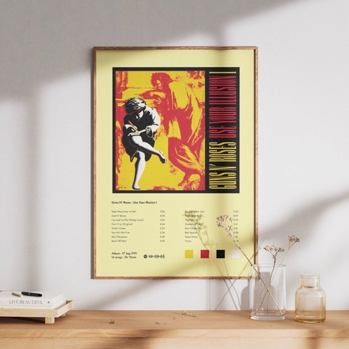 Guns N Roses poster new, A3 size without frame