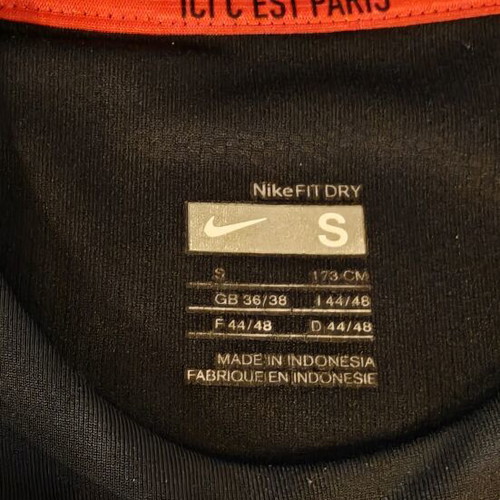 Paris Saint Germain Nike jersey used, 2007-2008 season, size Small