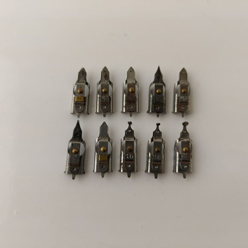Markant Lineator set of 10 used drawing nibs #5605