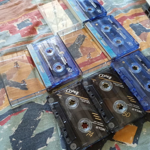 Tdk chrome cassettes used, pack of 6, high position