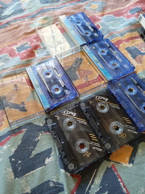 Tdk chrome cassettes used, pack of 6, high position