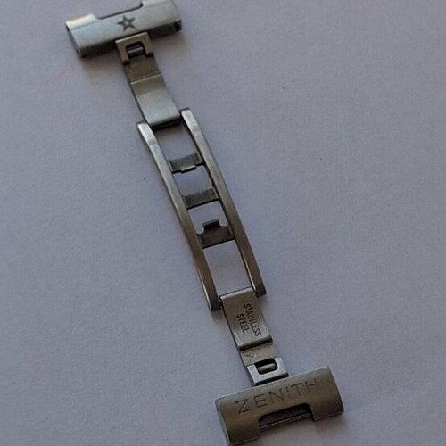 Zenith stainless steel watch clasp like new, men's