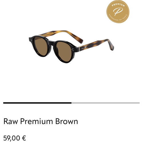 Pervedere Raw Premium Brown sunglasses