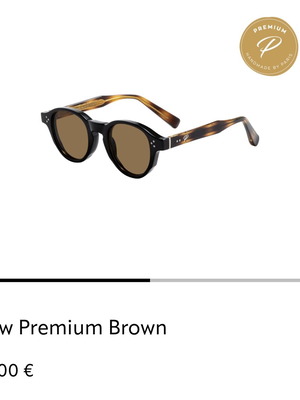 Pervedere Raw Premium Brown sunglasses