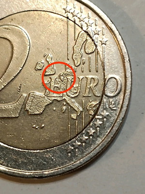 Νόμισμα 2 ευρώ 1999 Φινλανδίας με σπάνιο σφάλμα μεταχειρισμένο