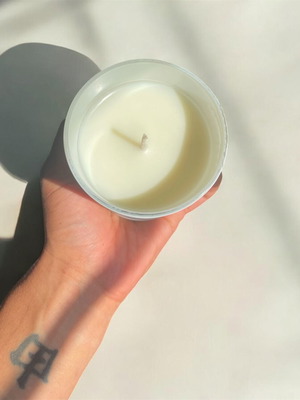 Χειροποίητο αρωματικό κερί White Musk 100% κερί σόγιας