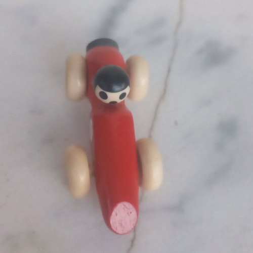 Wooden Formula One miniature with magnet
