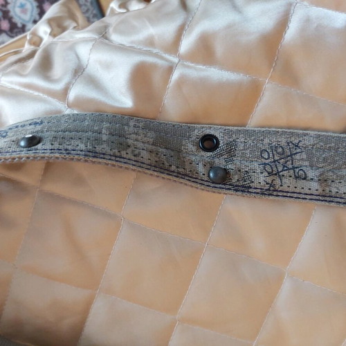 Men's belt used, canvas material, 99 cm length