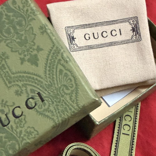 Gucci Vintage Double G Earrings Gold Tone new, made in Italy