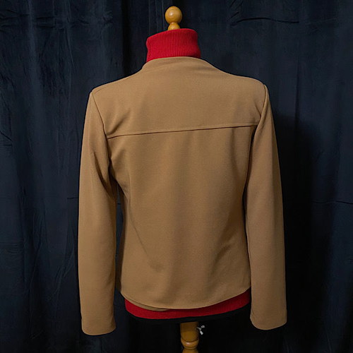 Women's spring jacket used, tan color, S/M size