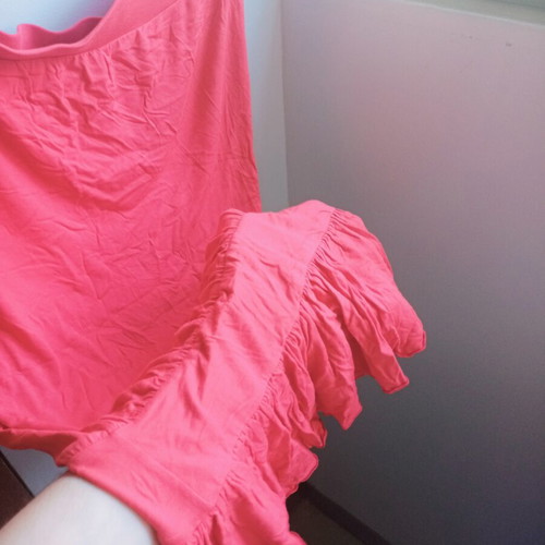 On Line red strapless short dress, like new, size 3