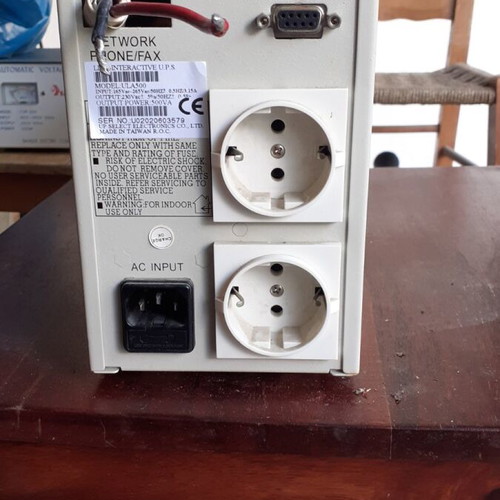 Ups conversion to charger inverter used, 500 VA, 12V DC to 220 AC