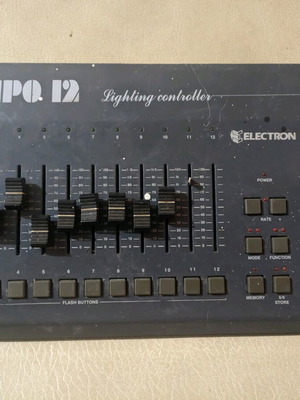 Electron lighting console used with wear and 4 missing fader knobs