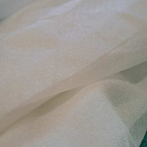 White fabrics and tulles new, 2 tulles 75x2000 cm, 2 shiny chiffon pieces 6m each