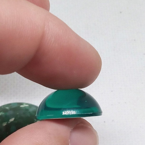 Two Kampouson for Crafts plastic green color, one with mirror, new