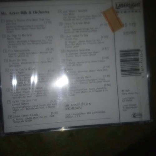 Mr Acker Bilk And Orchestra Golden Instrumental Hits CD new