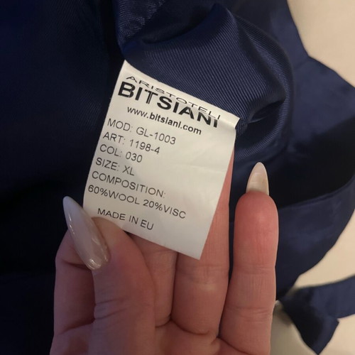 Aristoteli Bitsiani men's vest XL like new, blue