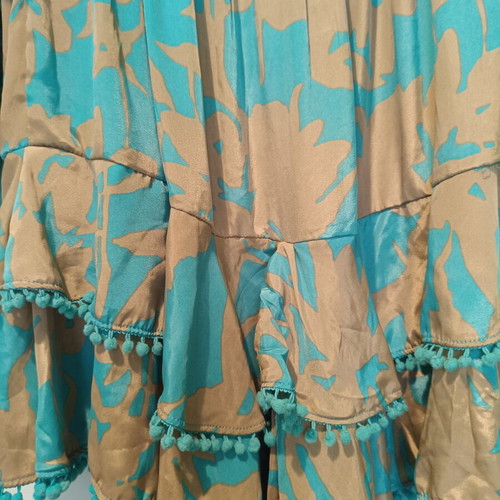 Acai silk boho summer dress, multicolor