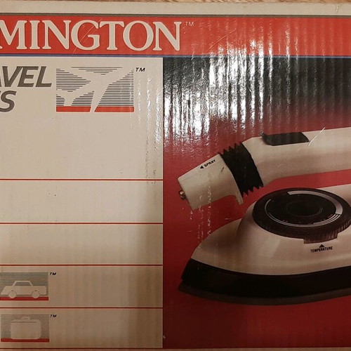 Remington travel iron with steam like new, small