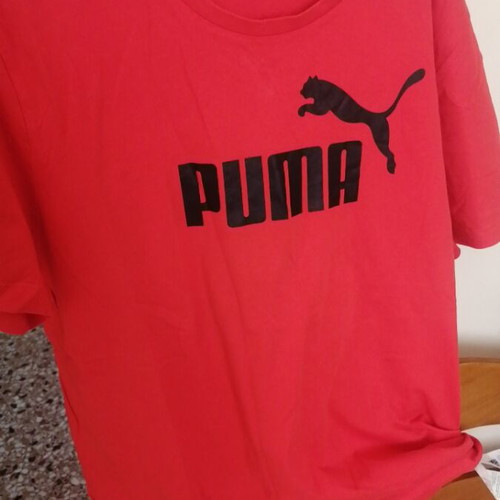 Puma men's cotton t-shirt XL new, red