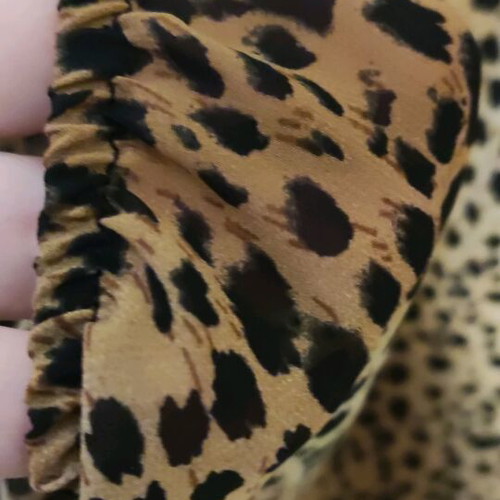 Leopard blouse like new, size S, black and brown