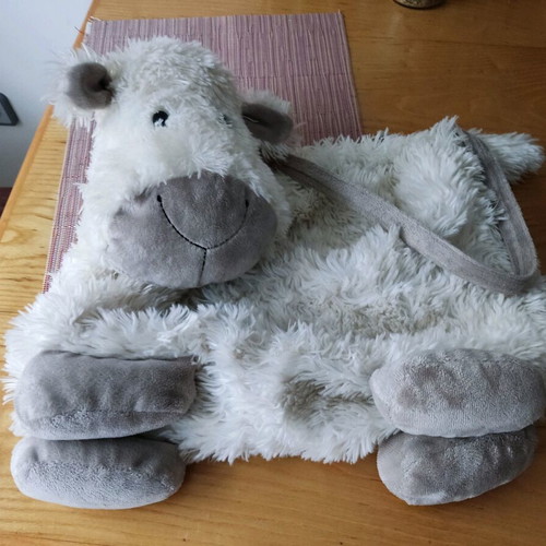 Jellycat plush lamb bag, soft and unique