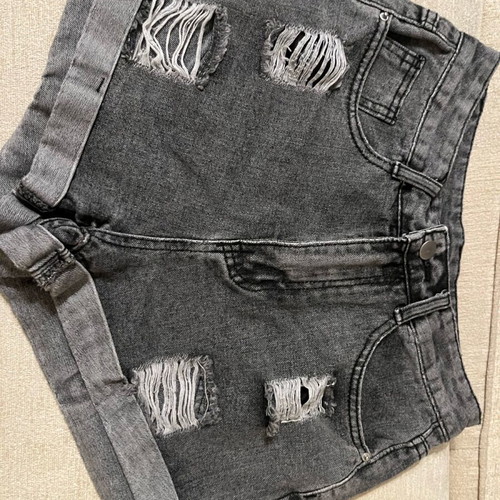 Black denim shorts like new, size S