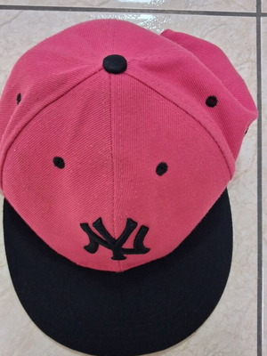 Καπέλο Snapback New York Yankess, μαύρο και φούξια, one size