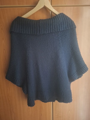 Wool sweater, blue, size M