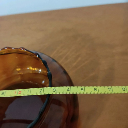 Honey glass bowl-ashtray from the 80s like new