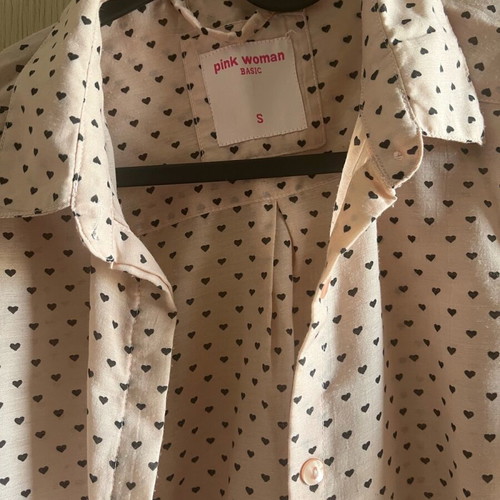Pink Woman women's shirt used, size S, black and pink