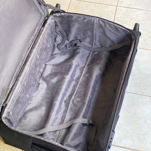 Delsey medium suitcase used, black