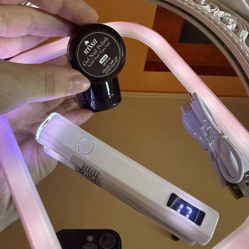 LED UV Nail Lamp and Gel Nail Polish Set like new