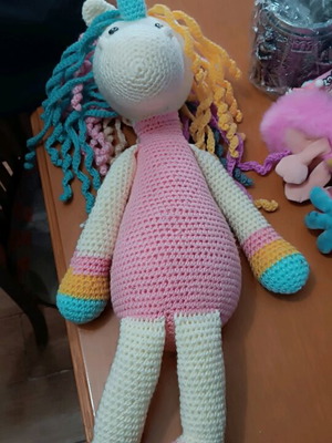 Handmade unicorn doll new