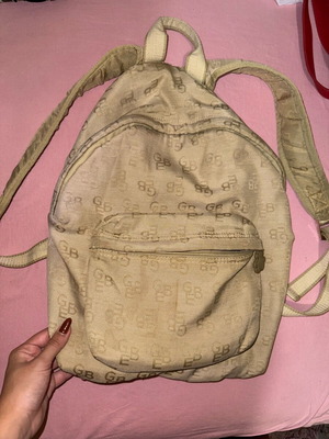 Backpack υφασμάτινο σε καλή κατάσταση, μπεζ