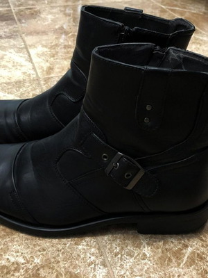 Il Mondo boots used, black leather, size 42