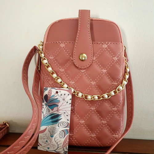 Quilted Mini Crossbody Bags New Set of 2 in Pink and Blue